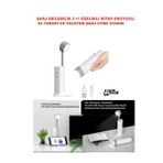 3+1 Şarjlı Kitap Okuma Lambası , Fener 3 Kademeli ,Acil durum Powerbank ve Telefon Tutucu Lamba