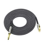 3/10 Ayak Müzik Aleti Ses Gitar Kablosu Kordon 1/4 İnç Düz Sağ Açı Altın Kaplama TS Fişleri PVC Örgülü Kumaş Ceket Elektrik Gitar Bas Mikseri Amplifikatör Ekolayzer için