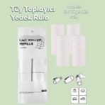 3108 4 Adet Yedek Rulo Renkli Kedi Köpek Tüy Toplayıcı Rulo