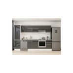 310X210 Cm High Gloss Mutfak Dolabı Mb-E90B50S50-1 High Gloss | Antrasit - Suntalam