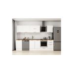 310X210 Cm Klasik Mebran Mutfak Dolabı Beyaz Beyaz M-E90S50S50-2 Mebran | Beyaz - Mdf