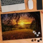 3125912 Ağaç Altında Gün Batımı 240 Parça Puzzle Yapboz