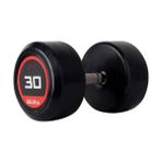 313 Sport 30 kg Kauçuk Kaplı Profesyonel Olimpik Dumbbell ( Dambıl ) - Siyah