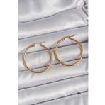 316 Çelik Gold Renk 33 Mm Kadın Halka Model Kadın Küpe - Tj-Bkp10509