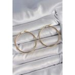 316 Çelik Gold Renk 43 Mm Halka Model Kadın Küpe - Tj-Bkp10510