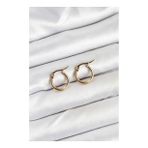 316L Çelik Gold Renk 12 mm Halka Kadın Küpe - Lisinya