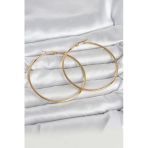 316L Çelik Gold Renk 60 Mm Halka Kadın Küpe