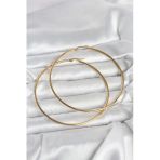 316L Çelik Gold Renk 80 Mm Kadın Halka Küpe