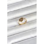316L Çelik Gold Renk Kalp Model Kadın Yüzük - Tj-Byk4172