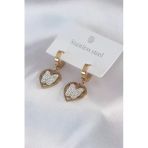 316L Çelik Gold Renk Kelebek Model Zirkon Taş Detay Kadın Küpe 5886