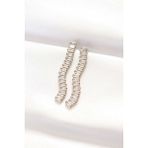 316L Çelik Gold Renk Su Yolu Küpe - Lisinya - 001-Renkli