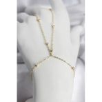 316L Çelik Gold Renk Top Zincirli Kadın Şahmeran - Tj-Sn742
