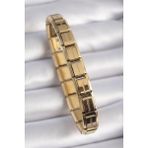316L Çelik Gold Renk Yazılı Nomination Charm Bileklik - Lisinya - 001-Renkli