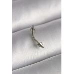 316L Çelik Gümüş Renk Çivi Model Piercing Eb-53-Vice/(1395) 1042