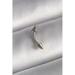 316L Çelik Gümüş Renk Çivi Model Piercing Vice1395 3652