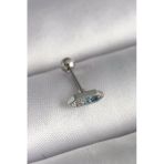 316L Çelik Gümüş Renk M.i Zirkon Taşlı Tragus Piercing - Tj-Pr1285