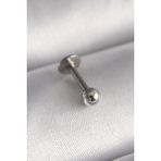 316L Çelik Gümüş Renk Topçuk Piercing - Lisinya - 001-Renkli
