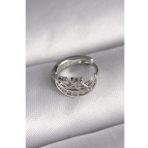 316L Çelik Gümüş Renk Zirkon Taşlı Ay Yıldız Model Tragus Piercing - Tj-Pr1323