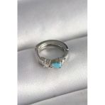 316L Çelik Gümüş Renk Zirkon Taşlı Boncuk Detay Tragus Piercing - Tj-Pr1325