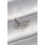 316L Çelik Gümüş Renk Zirkon Taşlı Dal Tragus Piercing Eb-53-Vice/(1395) 0988