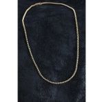 316L Çelik Örme Zincir Model Gold Renk Erkek Kolye