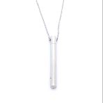 316L Çelik Oval Uzun Erkek Kolye 60 cm EKLY-107