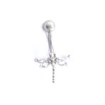 316L Çelik Yusufçuk Model Zirkon Taşlı Piercing PRC-223