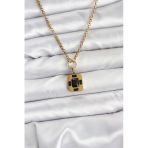 316L Çelik Zincir Gold Renk Vintage Model Kadın Kolye - Tj-Bko10687
