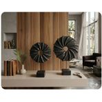 (31cm -36cm boyunda)-(19cm -23cm çapında) kırılmaz polyester,halka pervane figürlü biblo A-1015b