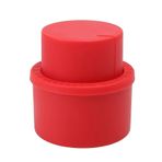 3/1PCS Drink Sealer Caps, for Carbonated Beverage Safe Bubble Bottle Stopper Inflatable Seal Soda Cap Carbonation Keeper(Red,1pcs)