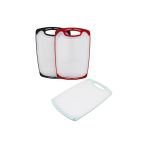 31X20cm Küçük Plastik Kesim Panosu Kaymaz Silikon Kenarlık - 10Mm Kalınlık (5433)