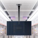 32-75 inç Düz Panel TV Tavan Standı, Teleskopik Yükseklik, Ayarlanabilir, Eğme ve Dönme, Maksimum Ağırlık Kapasitesi, 132 Lbs Maksimum Ağırlık Kapasitesi, Çok Fonksiyonlu TV Standı