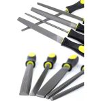 32 Cm Büyük Boy 5 Li Eğe Seti Üçken Kare Oval Set 1410