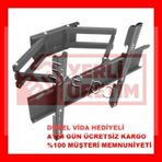 32 İNÇ 55 İNÇ ÇİFT KOLLU HAREKETLİ LED LCD TV DUVAR ASKI APARATI