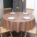 320 cm Yuvarlak Masa Örtüsü, Su Geçirmez Dış Mekan Masa Örtüsü, Yağ Önleyici Muşamba, Çizilmeye Dayanıklı Yemek Odası ve Restoran Masa Örtüsü, Etkinlikler ve Toplantılar için Mükemmel