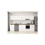 320X210 Cm Klasik Mebran Mutfak Dolabı Beyaz Beyaz M-E80S60S60-1 Mebran | Beyaz - Mdf