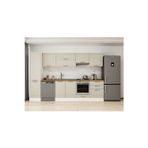 320X210 Cm Klasik Mebran Mutfak Dolabı Beyaz Beyaz Mb-E90B50S60-1 Mebran | Kumtaşı - Mdf