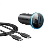 323 Araç Şarj Cihazı, 52.5W, Usb-C Portu Maksimum 30W, Usb-A Portu Ise 22.5W Şarj Gücü, iPhone 14 Pro Sadece 25 Dakikada%50 Şarj, Samsung S23 Sadece 27 Dakikada%50 Şarj
