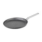 3234 - Tek Parça, Bio Granit, Ergonomik, Yapıştırmaz 24 Cm Krep Tavası Gri Gövde, Platin Detay Gri
