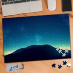 325 Mavi Gökyüzünde Dağ Silüeti 240 Parça Puzzle Yapboz Tablo
