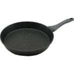 32CM Döküm Tava Kabartma Piramit Desenli Bakalit Sap=18.2cm Poşetli Ambalaj (5224)