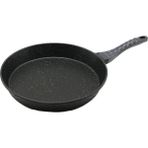 32CM Döküm Tava Kabartma Piramit Desenli Bakalit Sap=18.2cm Poşetli Ambalaj