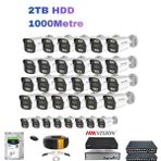 32'li 5MP IP Kamera Seti | PoE | Hikvision NVR | İç/Dış Mekan | Gece Görüş | Ses Kayıt | Mobil İzleme 2TB HDD Full Set