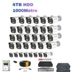 32'li 5MP IP Kamera Seti | PoE | Hikvision NVR | İç/Dış Mekan | Gece Görüş | Ses Kayıt | Mobil İzleme 4TB HDD Full Set