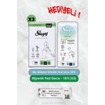 32'Li Bio Natural Uzun Günlük Ped Ve Ultra Hassas Gece 18'Li X3 Rosie Hediye