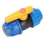 32mm PE Plastik Küresel Vana Adaptörü PPR PE PVC Ve Diğer Yaygın Boru Bağlantı Parçaları Bağlantısı Için Hızlı Küresel Vana Değişimi