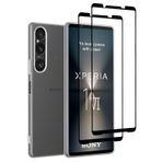 32nd Şeffaf Jel Serisi - Ultra İnce, Şeffaf TPU Kılıf 2 X Sertleştirilmiş Camdan Ekran Koruyucu Folyo Sony Xperia 1 VI (2024) için - Şeffaf