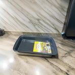 33 * 22 * 5 Cm boyutlarında teflon dikdörtgen fırın tepsisi yapışmaz kek börek yapımlarına lezzet katar