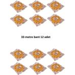 33 Metre Şeffaf Selefon Bant 12 Adet