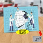 33584 Robot Kafa Yapan Profesörler 99 Parça Puzzle Yapboz Tablo